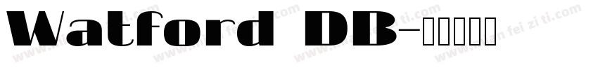 Watford DB字体转换